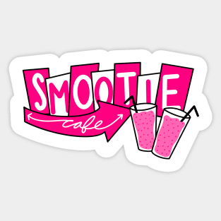 Smootie Cafe Modern Retro Sticker